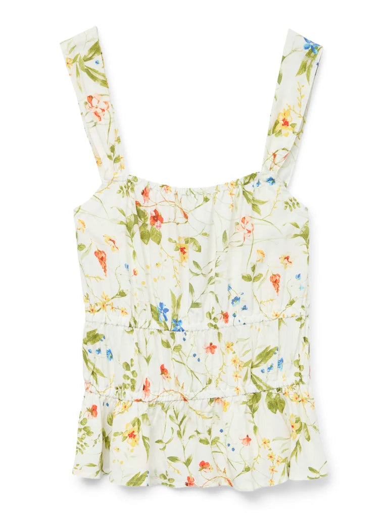 Gathered Print Top