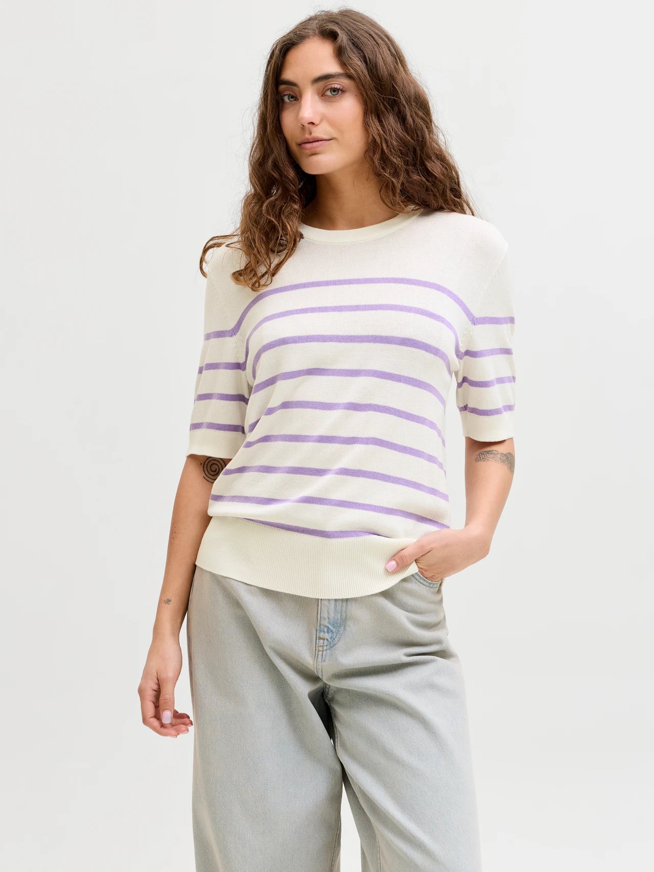 Striped Knit Top