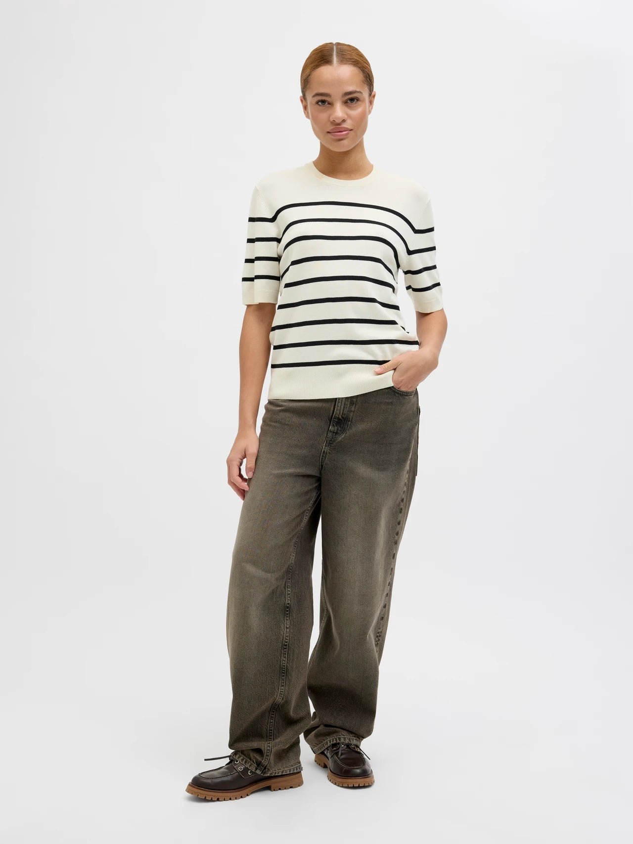 Striped Knit Top