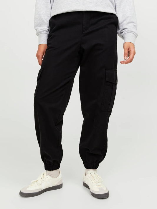 Holly Relaxed Cargo Pants - Black