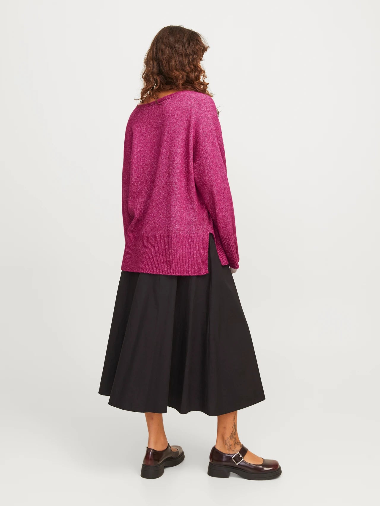 V-neck Loose Wool Pullover