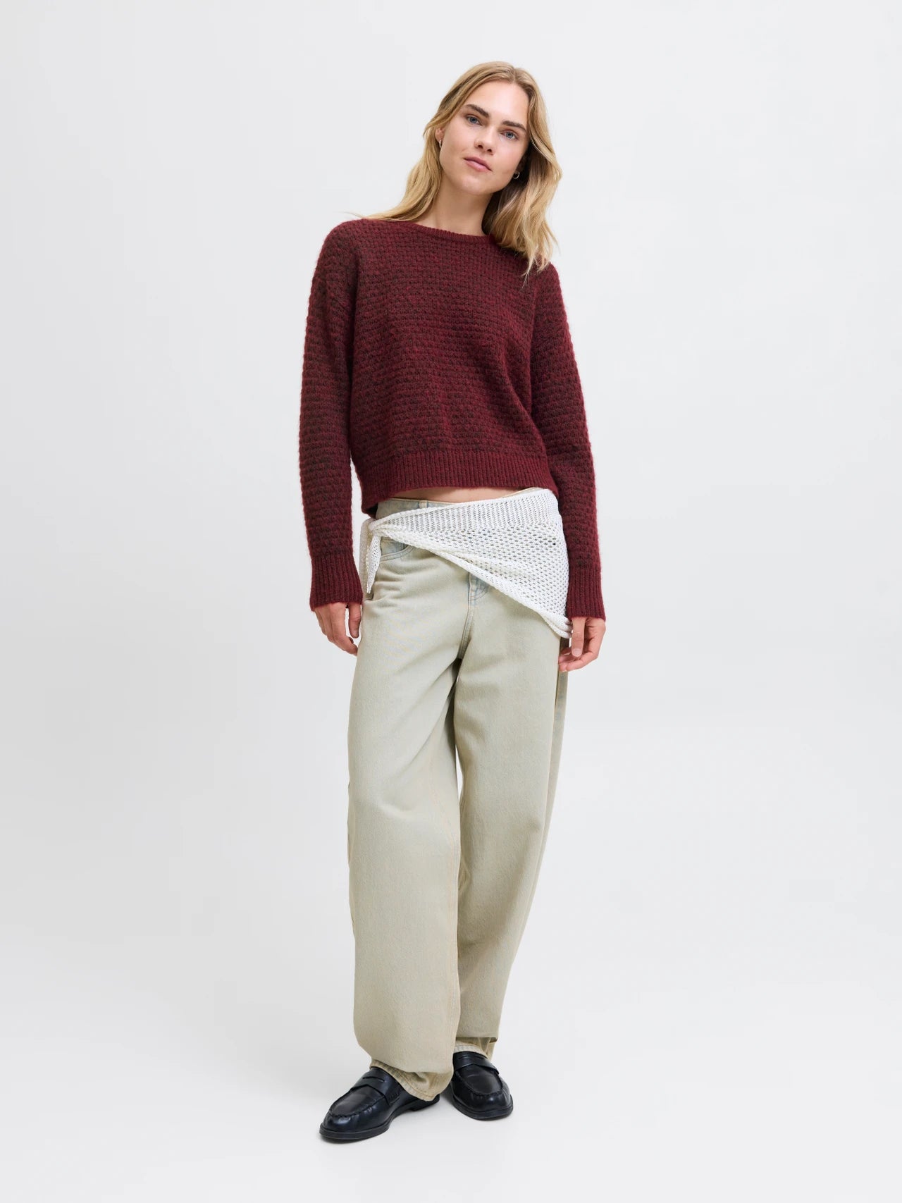 Waffle Knit Sweater