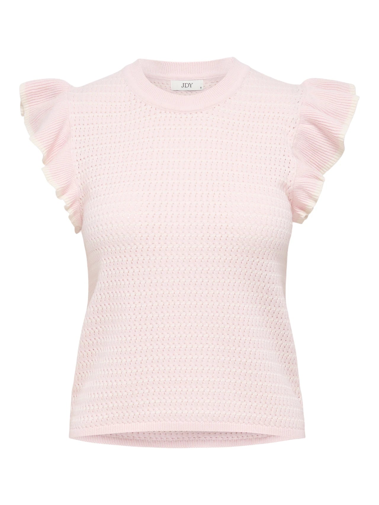 Cotton Frilled Knit Top