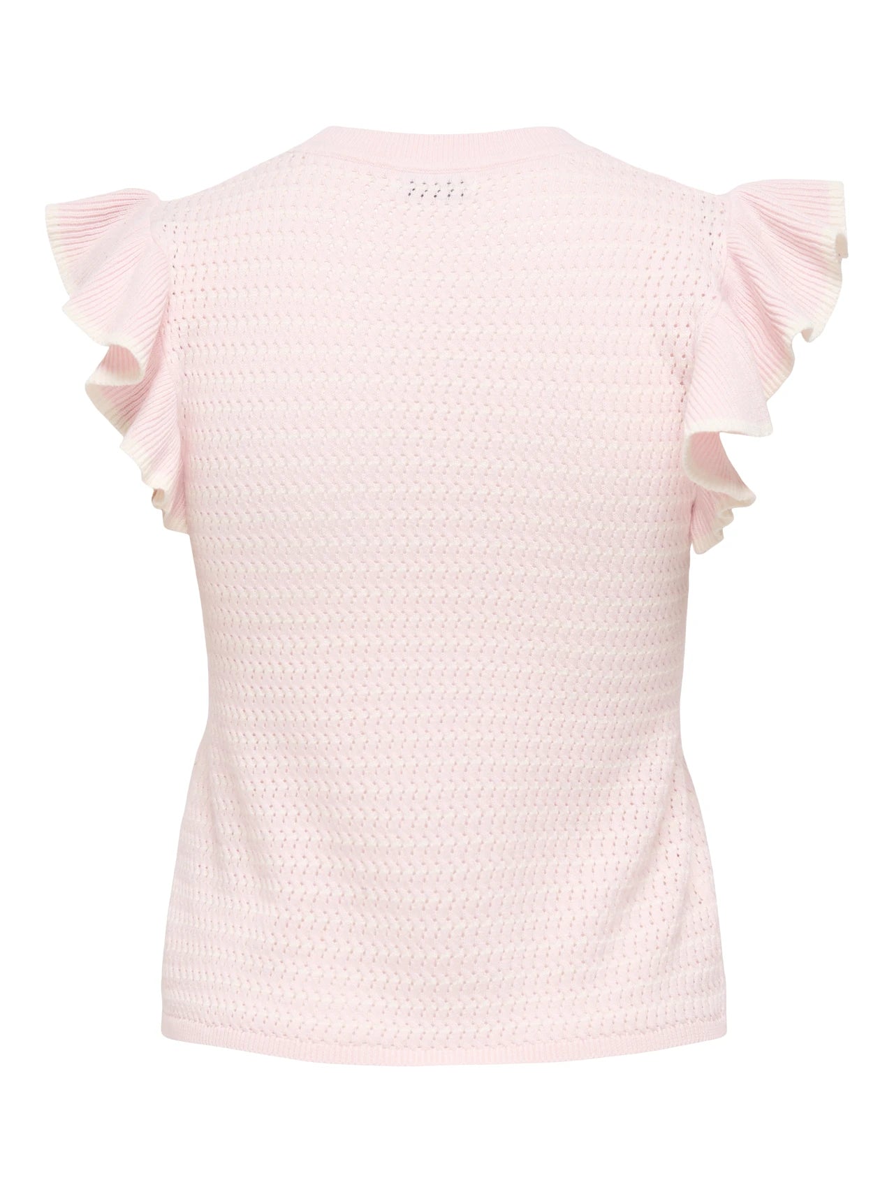 Cotton Frilled Knit Top