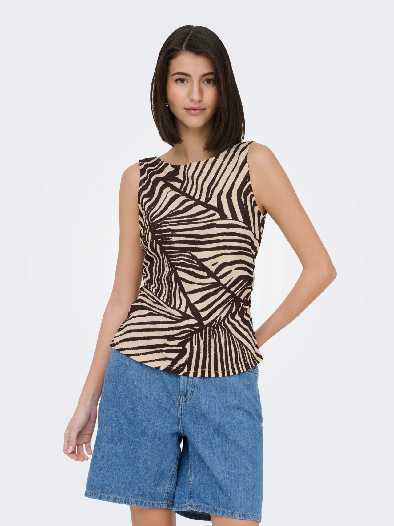 Printed Sleeveless Top
