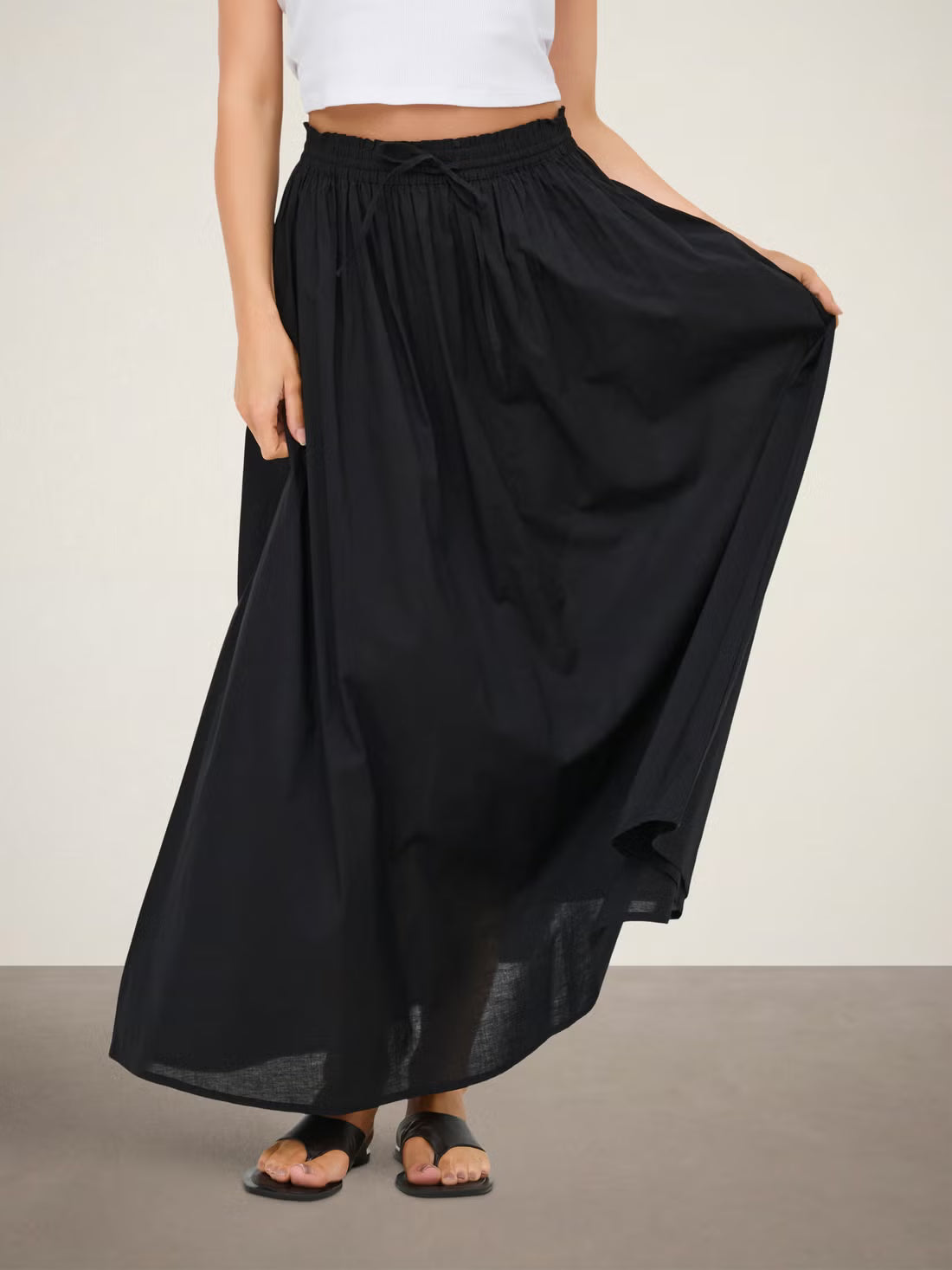 Cotton Maxi Skirt