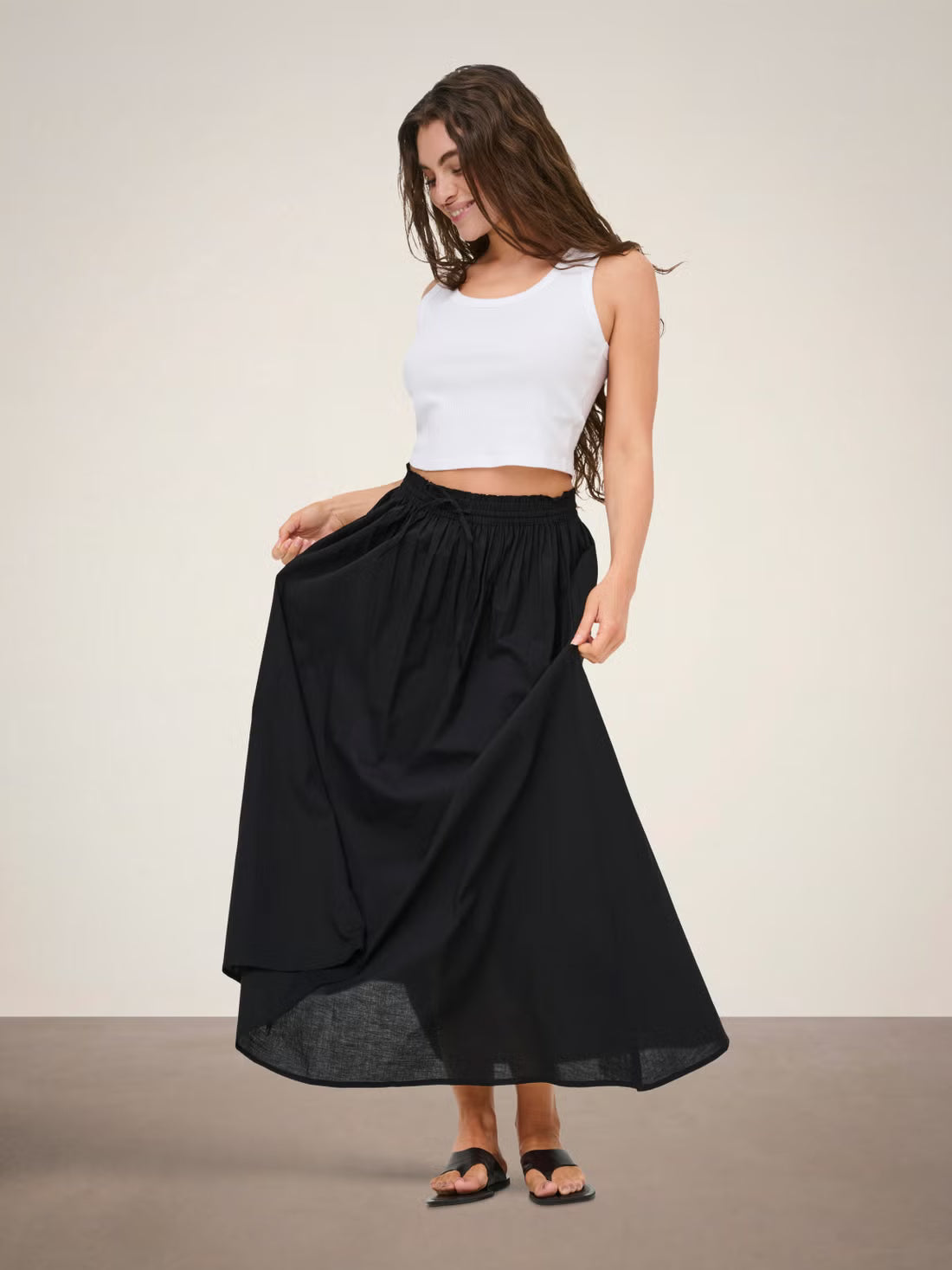 Cotton Maxi Skirt