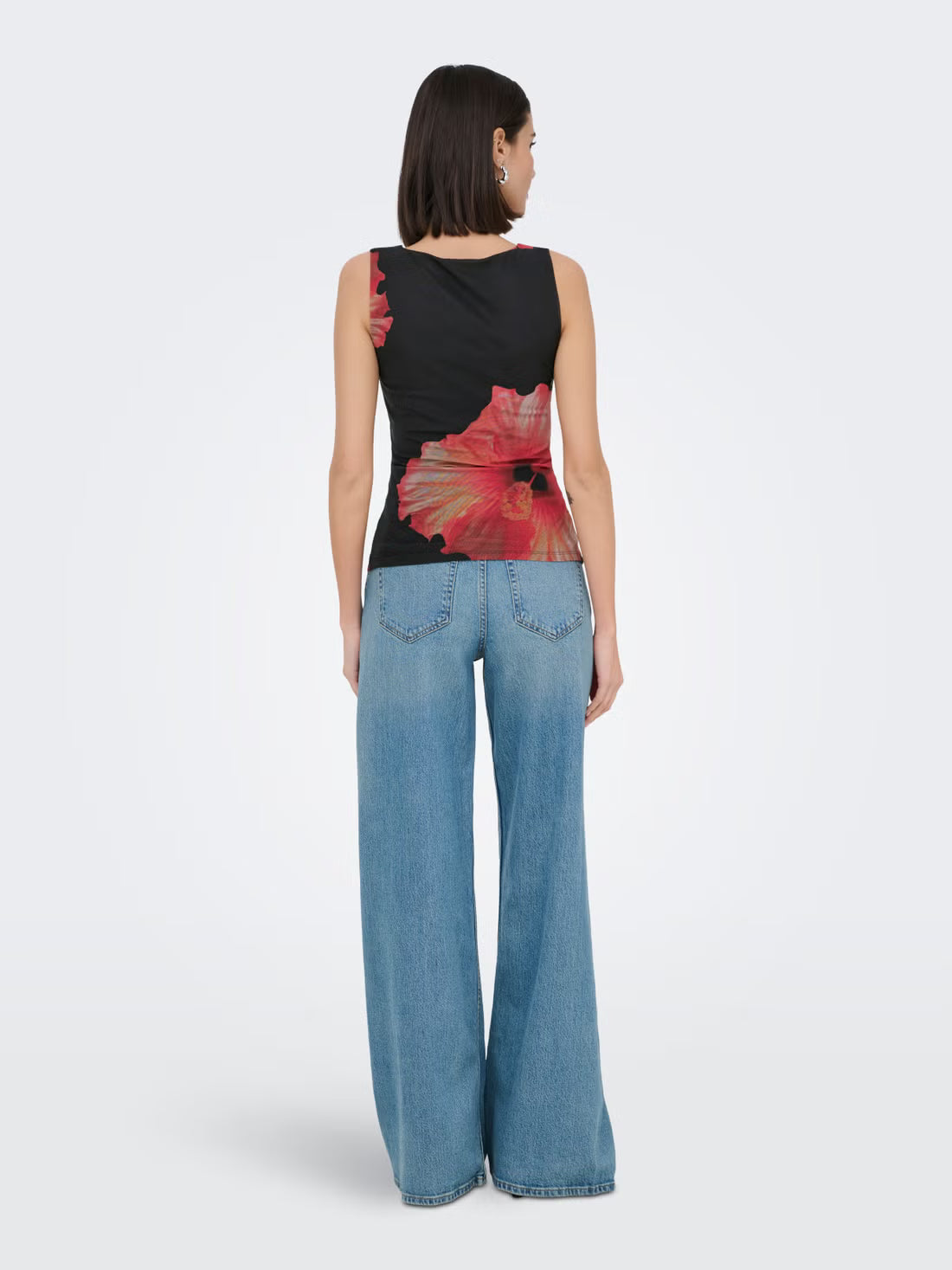 Floral Mesh Top