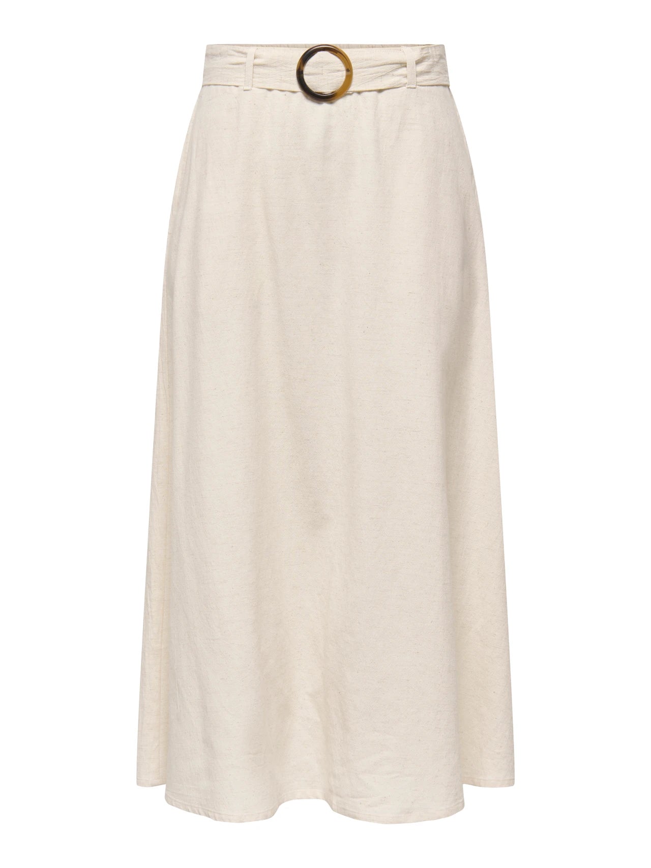 Belted Linen Skirt