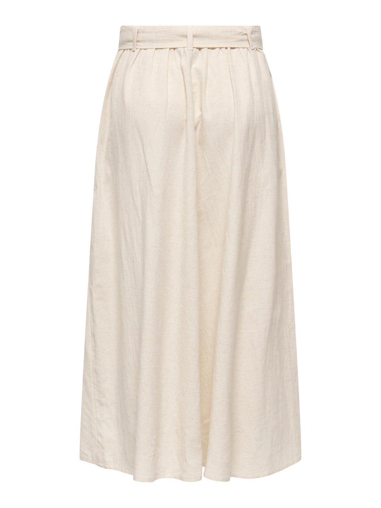 Belted Linen Skirt