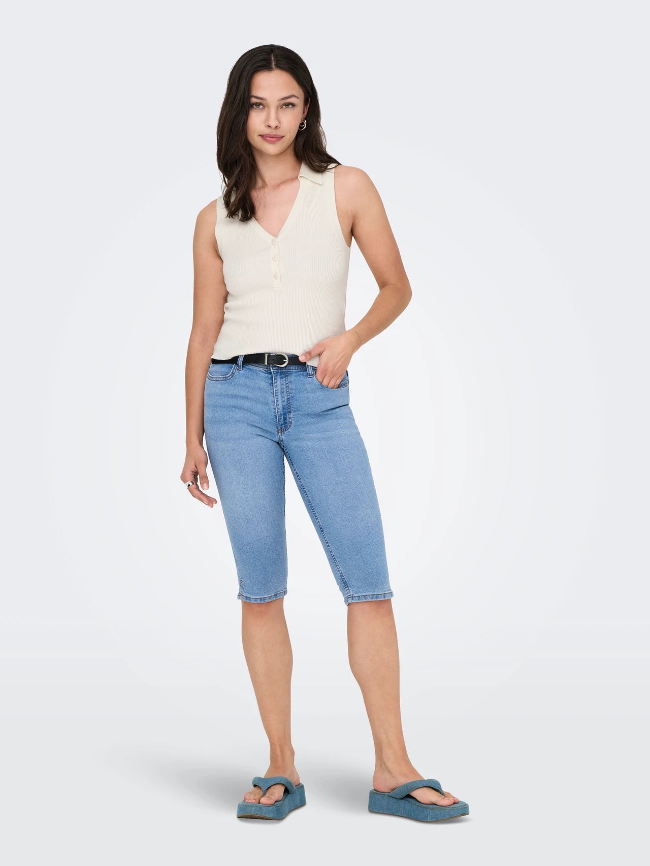 Knit Collar Top