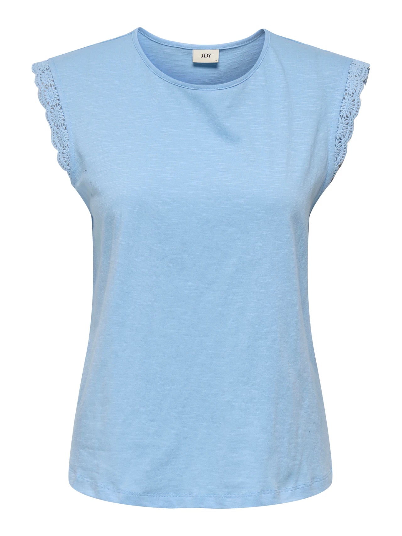 Lace Sleeve Detail 100% Organic Cotton Tee