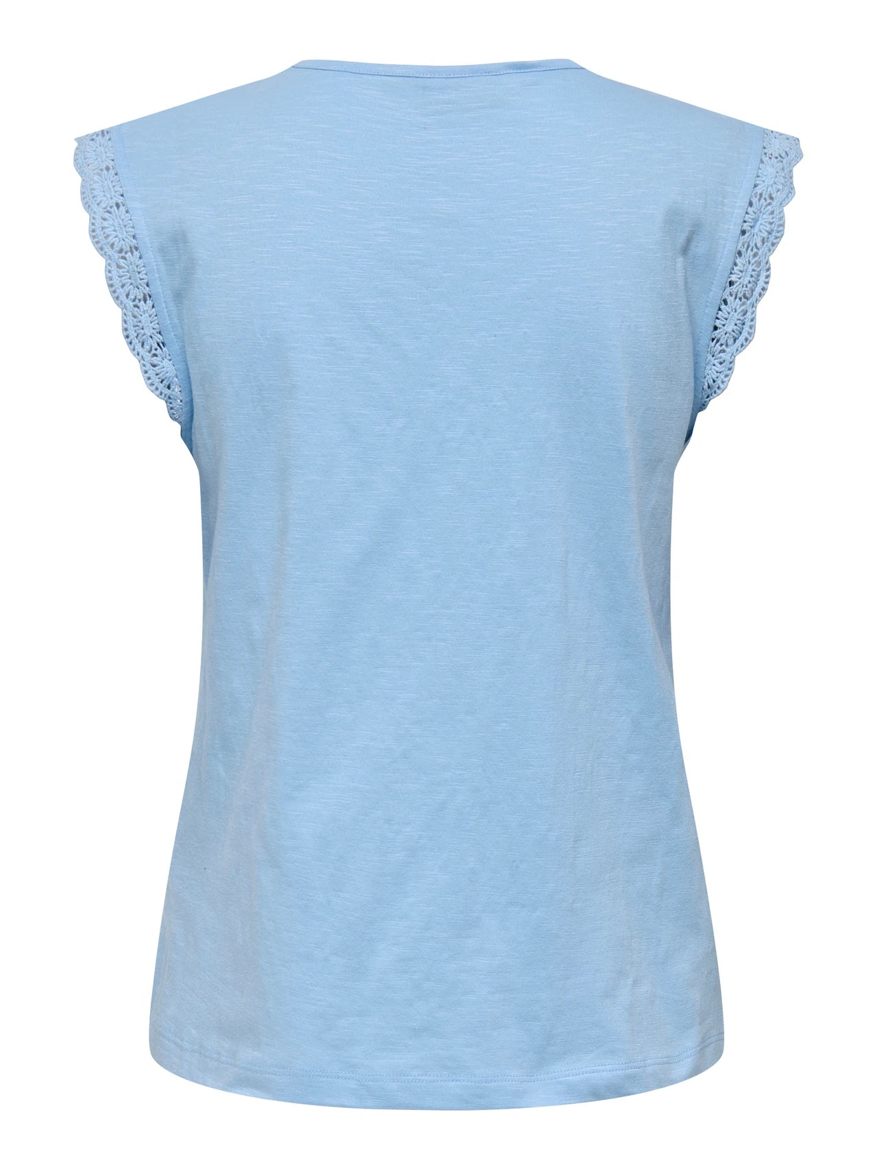 Lace Sleeve Detail 100% Organic Cotton Tee