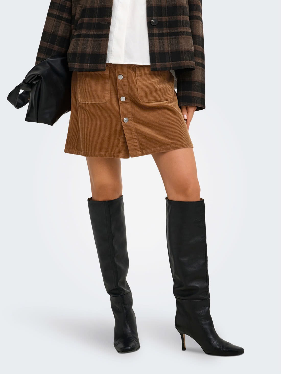Shiraz Corduroy Short Skirt
