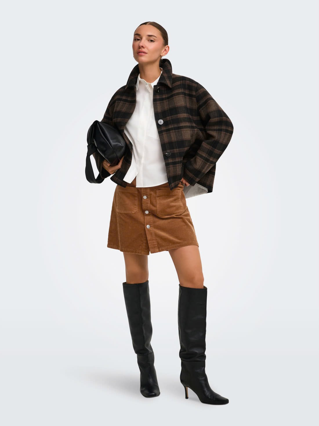 Shiraz Corduroy Short Skirt