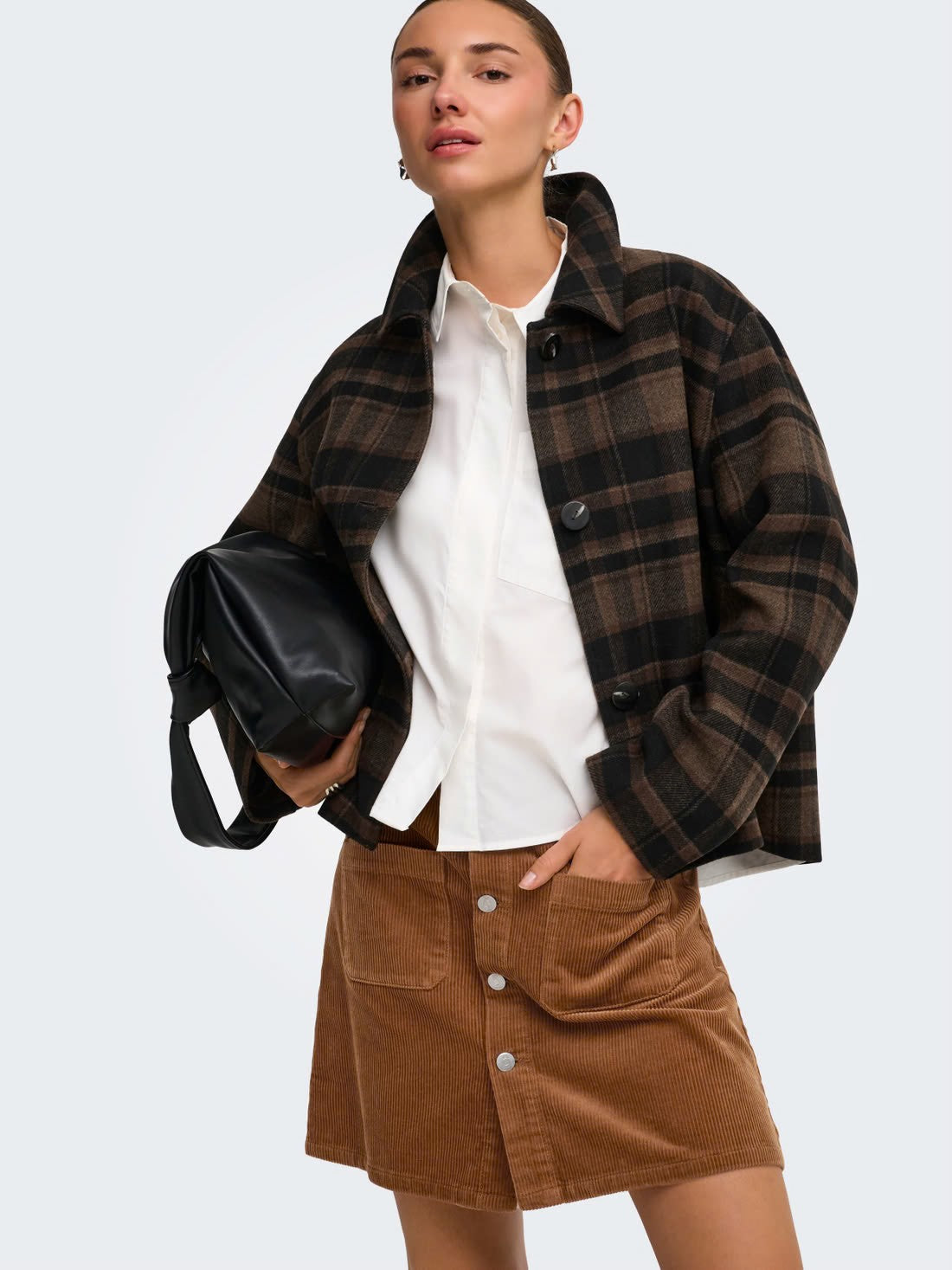 Shiraz Corduroy Short Skirt
