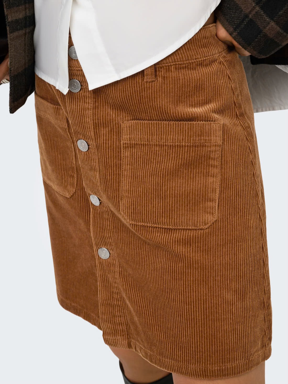 Shiraz Corduroy Short Skirt