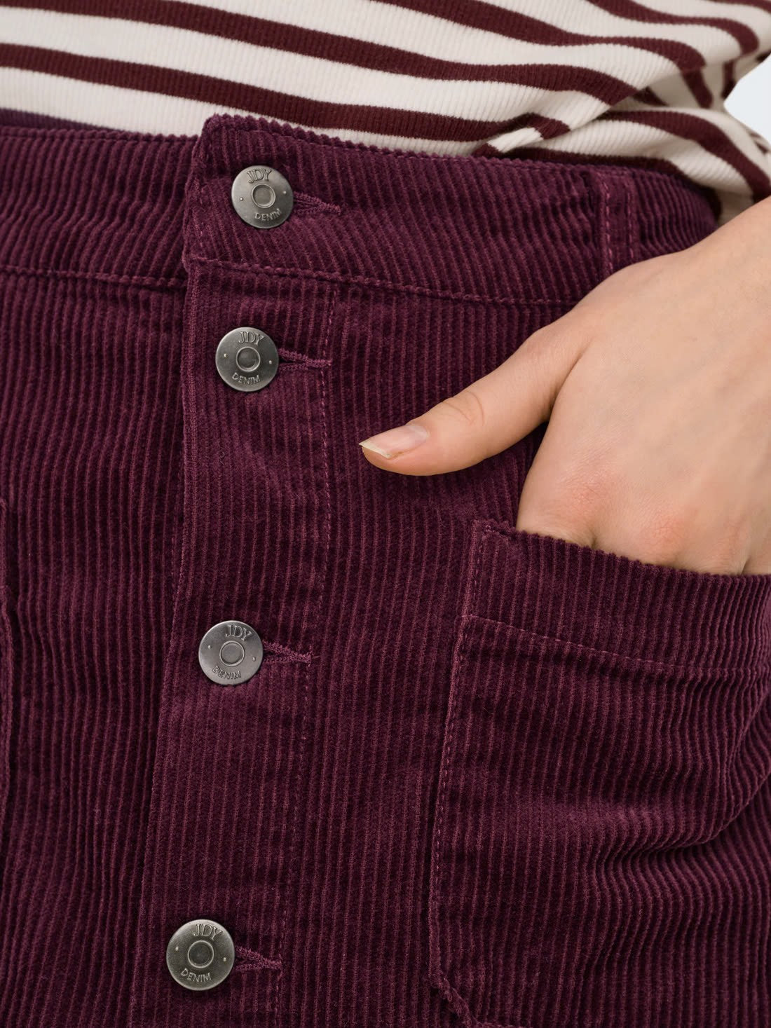 Shiraz Corduroy Short Skirt
