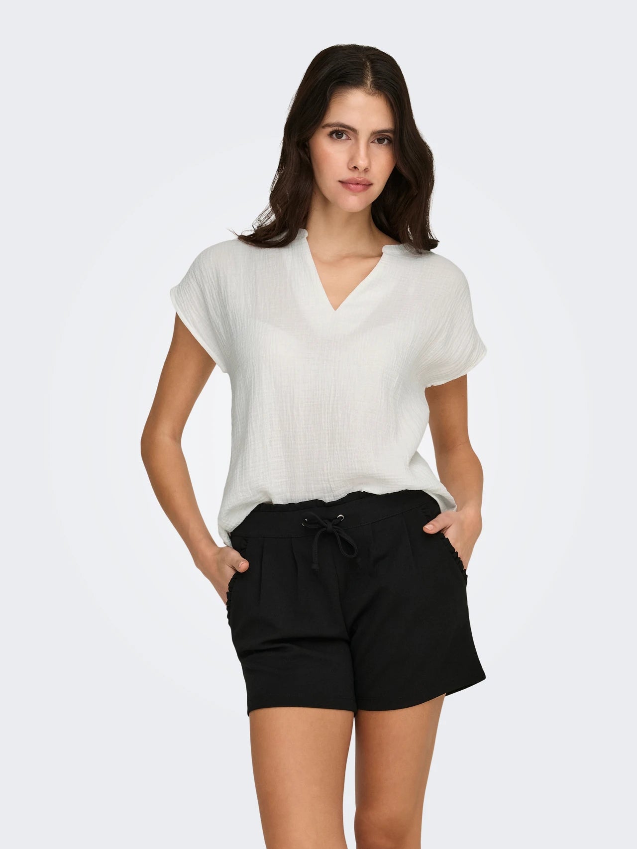 V-neck Cotton Top