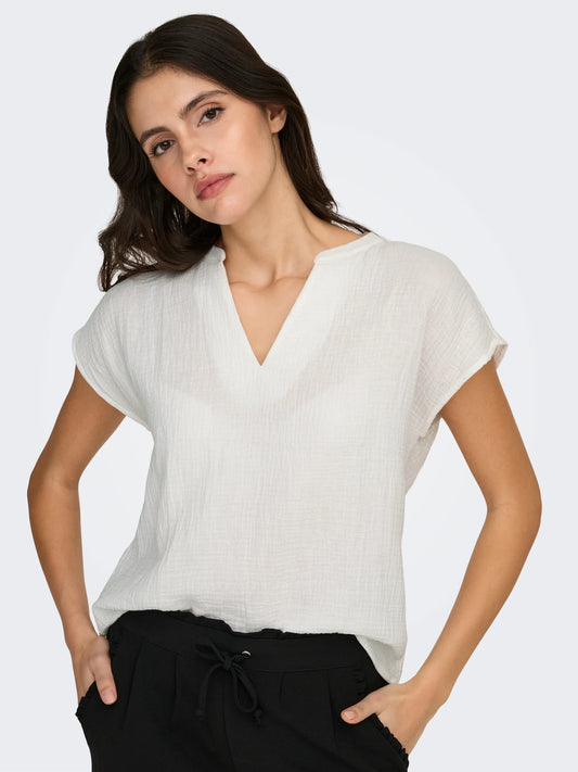 V-neck Cotton Top