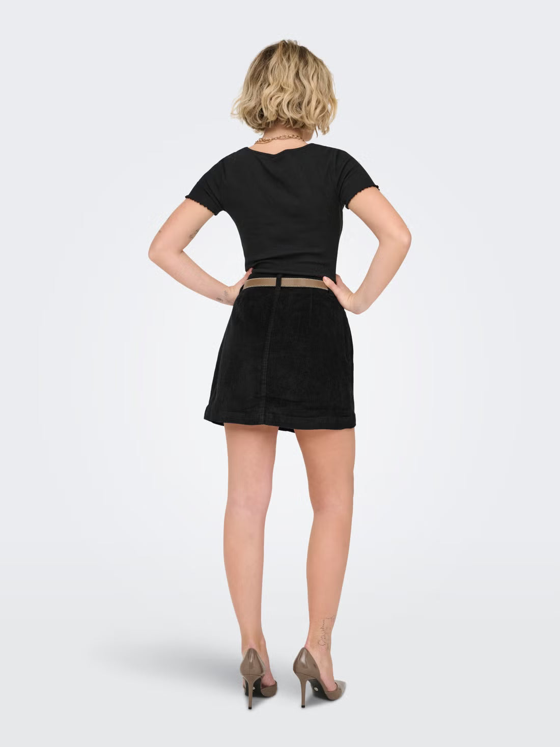 Corduroy Mini Skirt