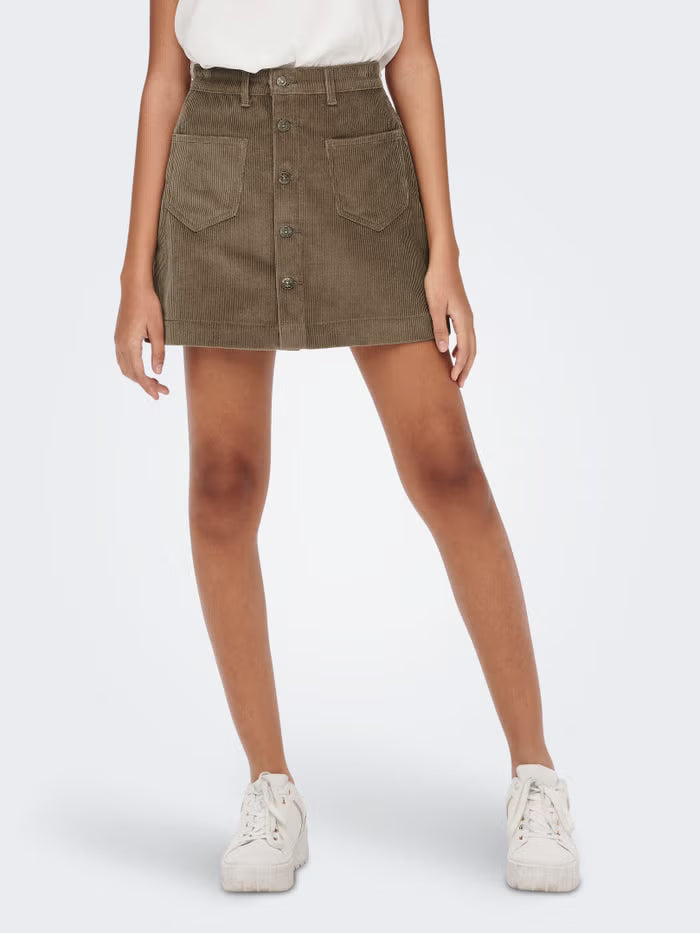 Corduroy Mini Skirt