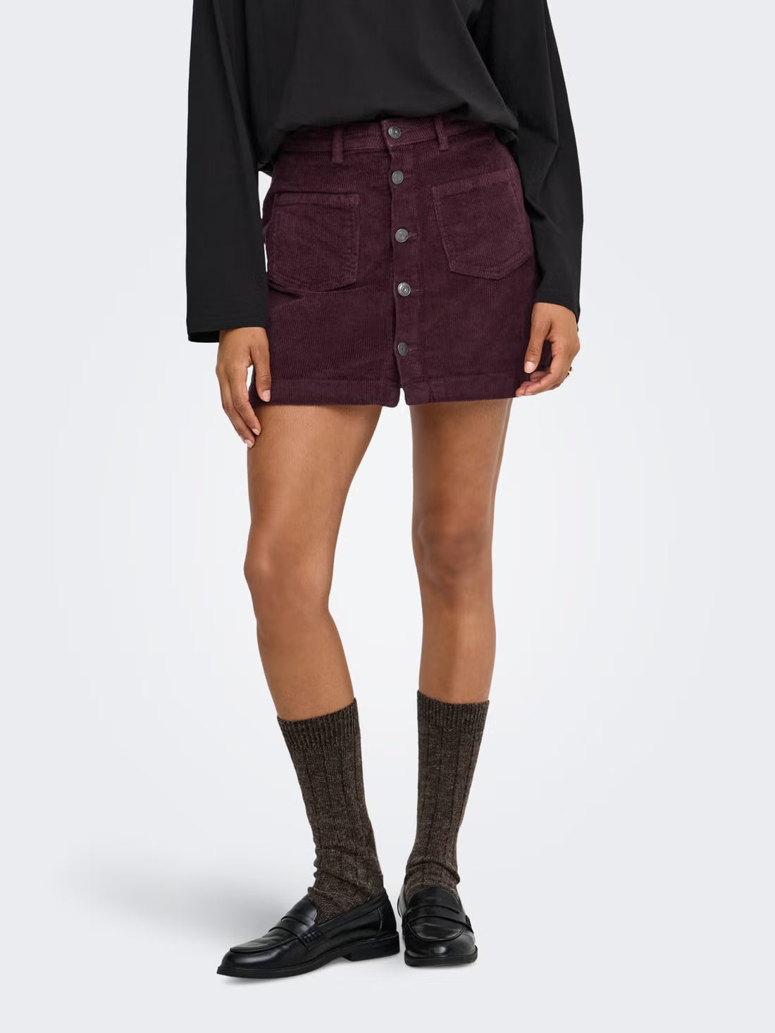 Corduroy Mini Skirt