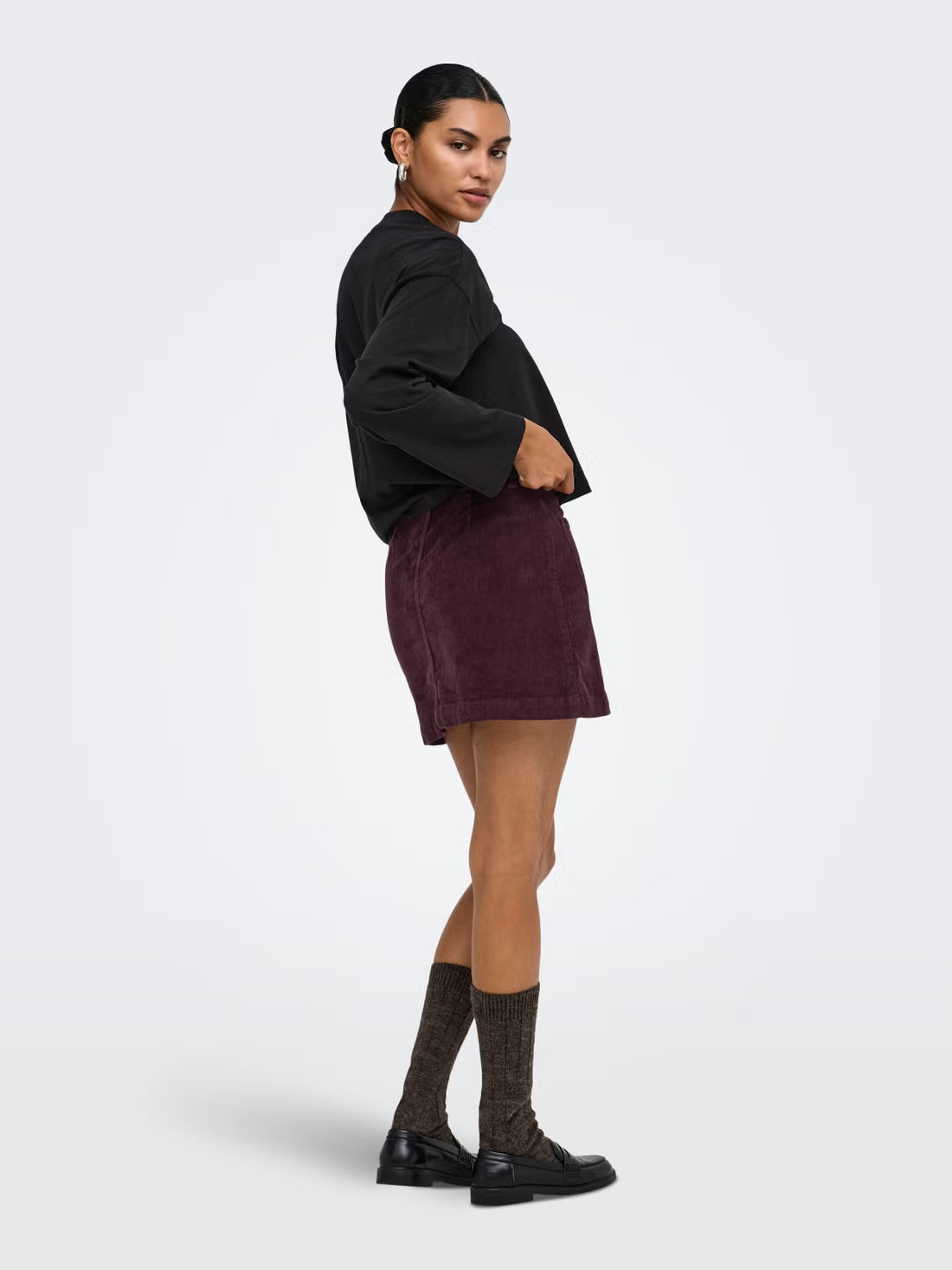Corduroy Mini Skirt