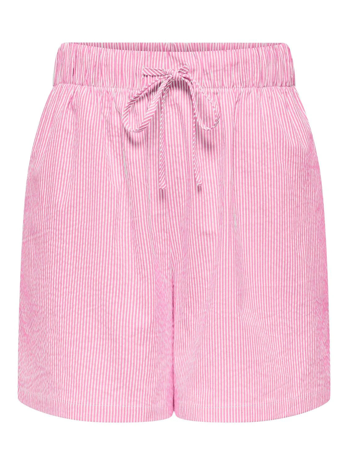 Striped Cotton Shorts