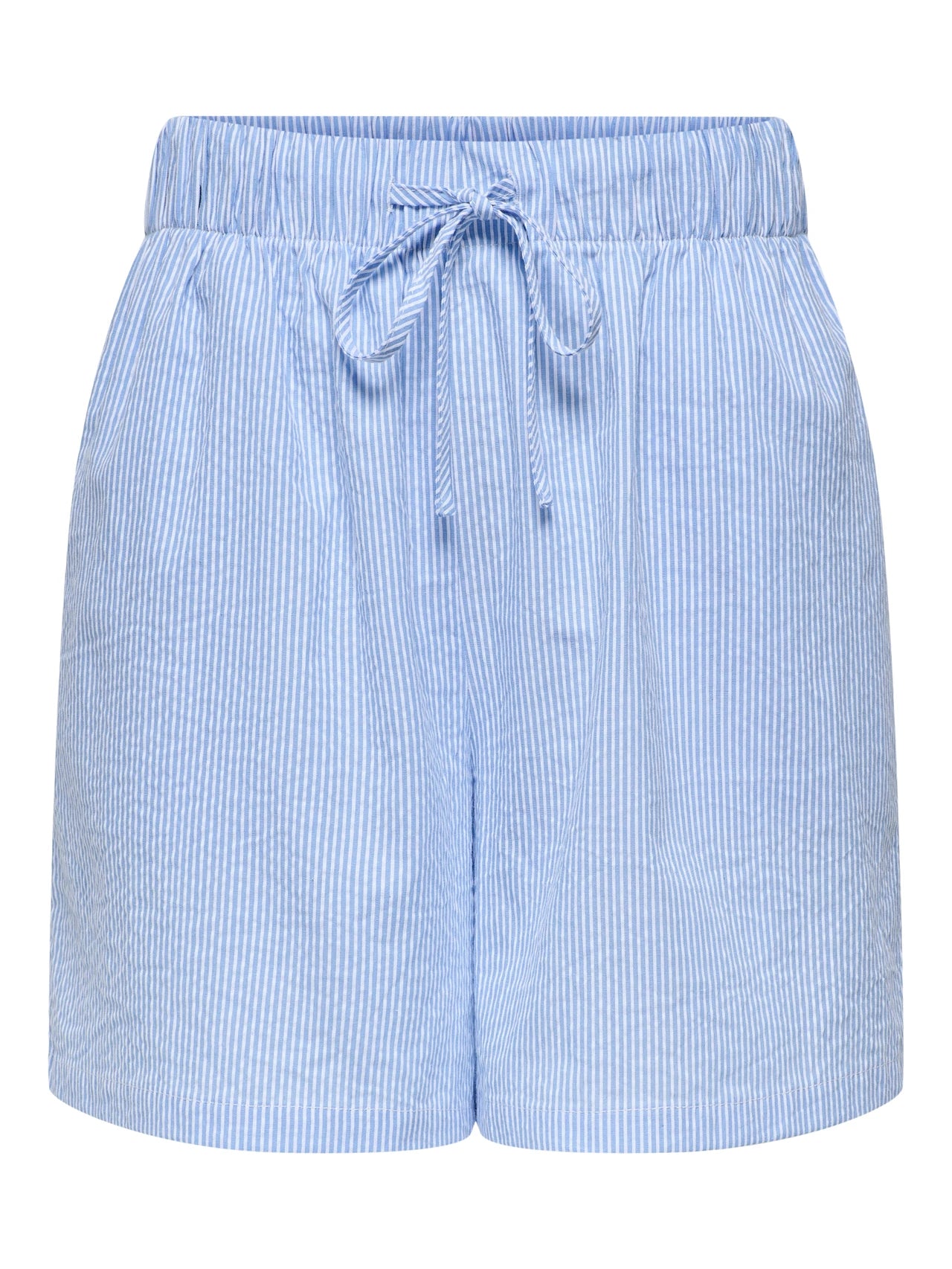 Striped Cotton Shorts