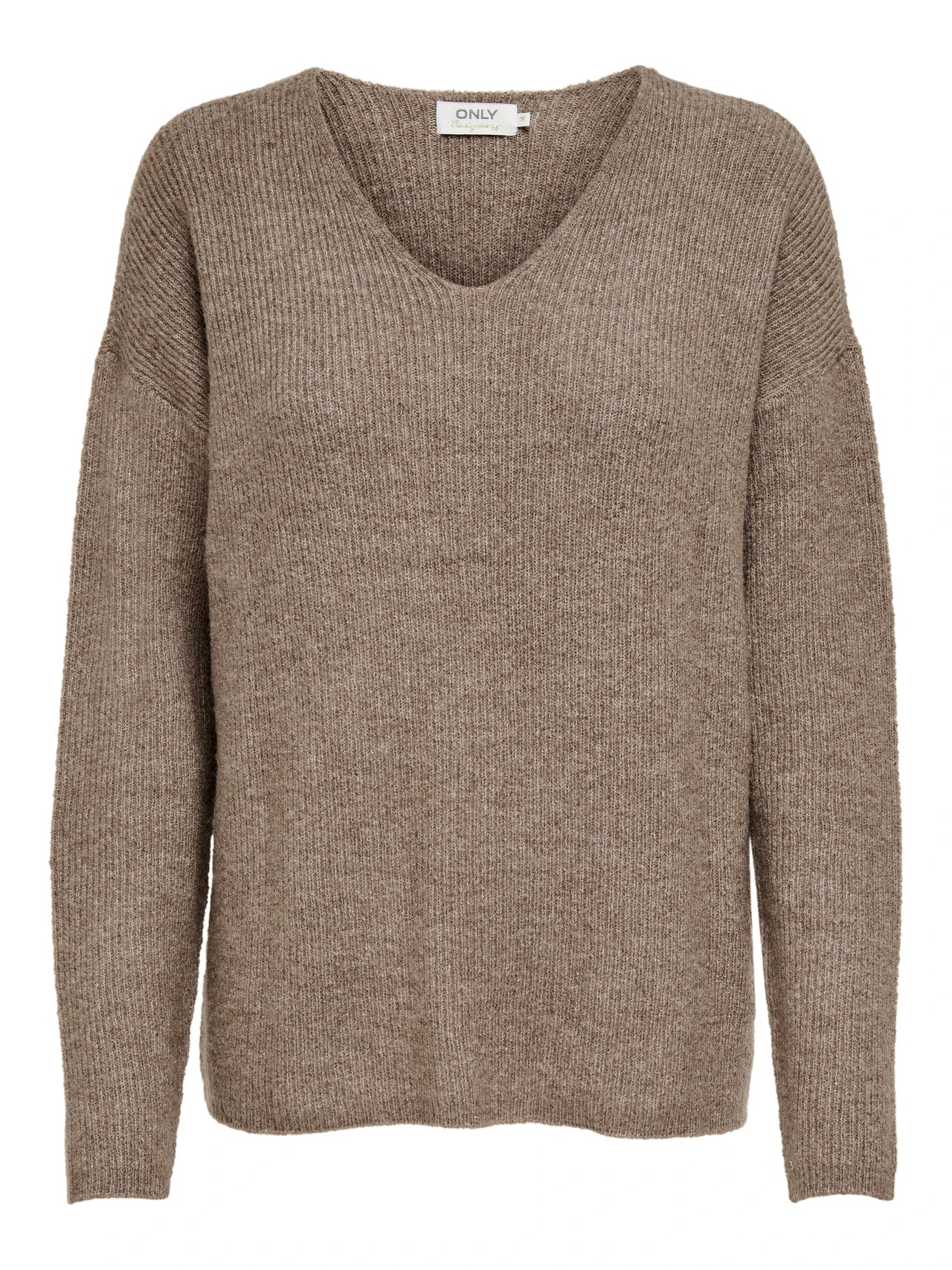 V-neck Dropped Shoulder Sweater
