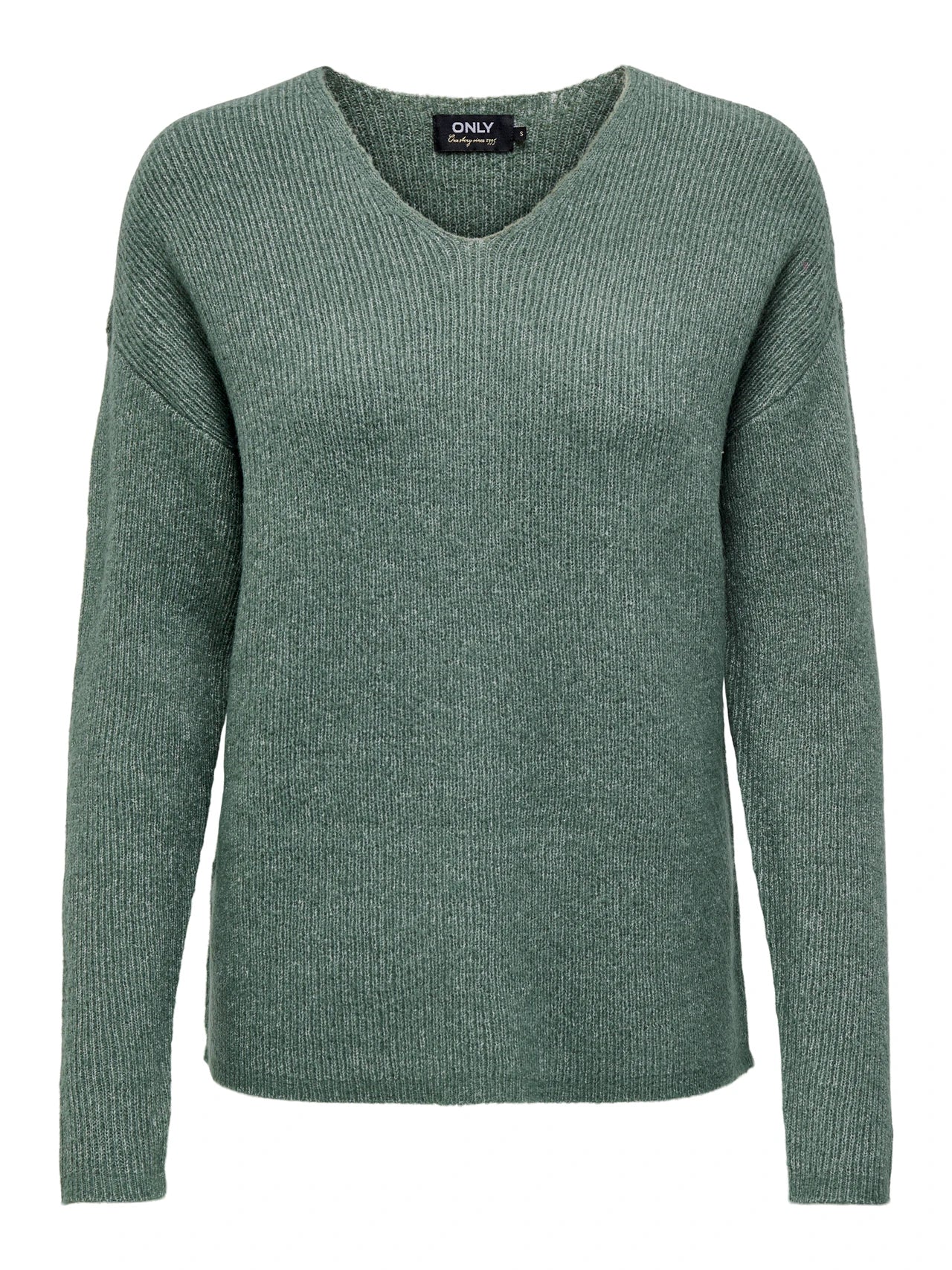 V-neck Dropped Shoulder Sweater