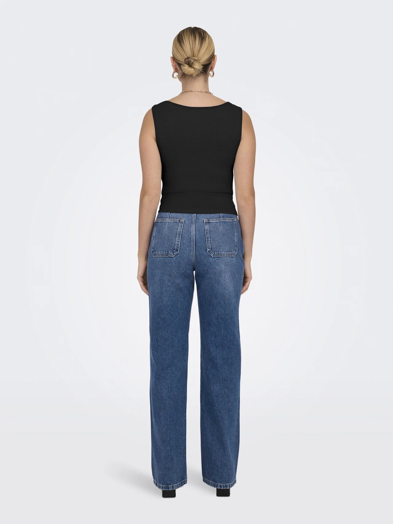 Solid Cropped Cotton Tank