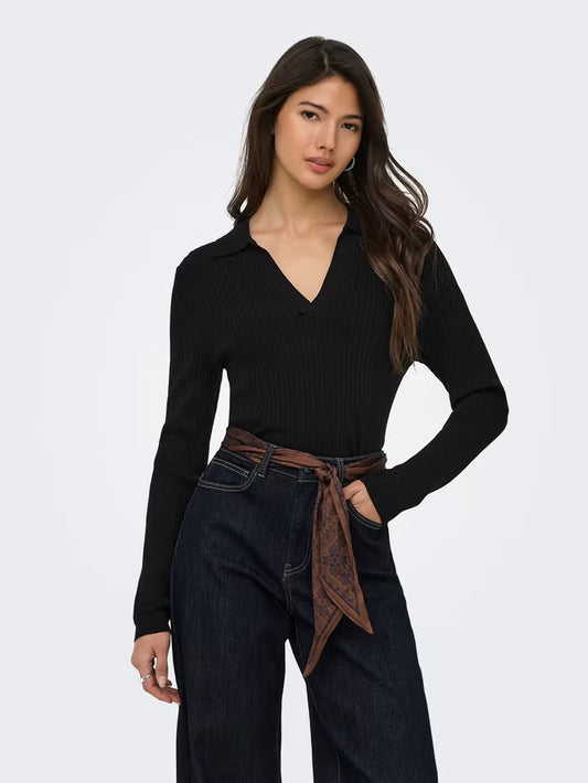 Knit Polo Top