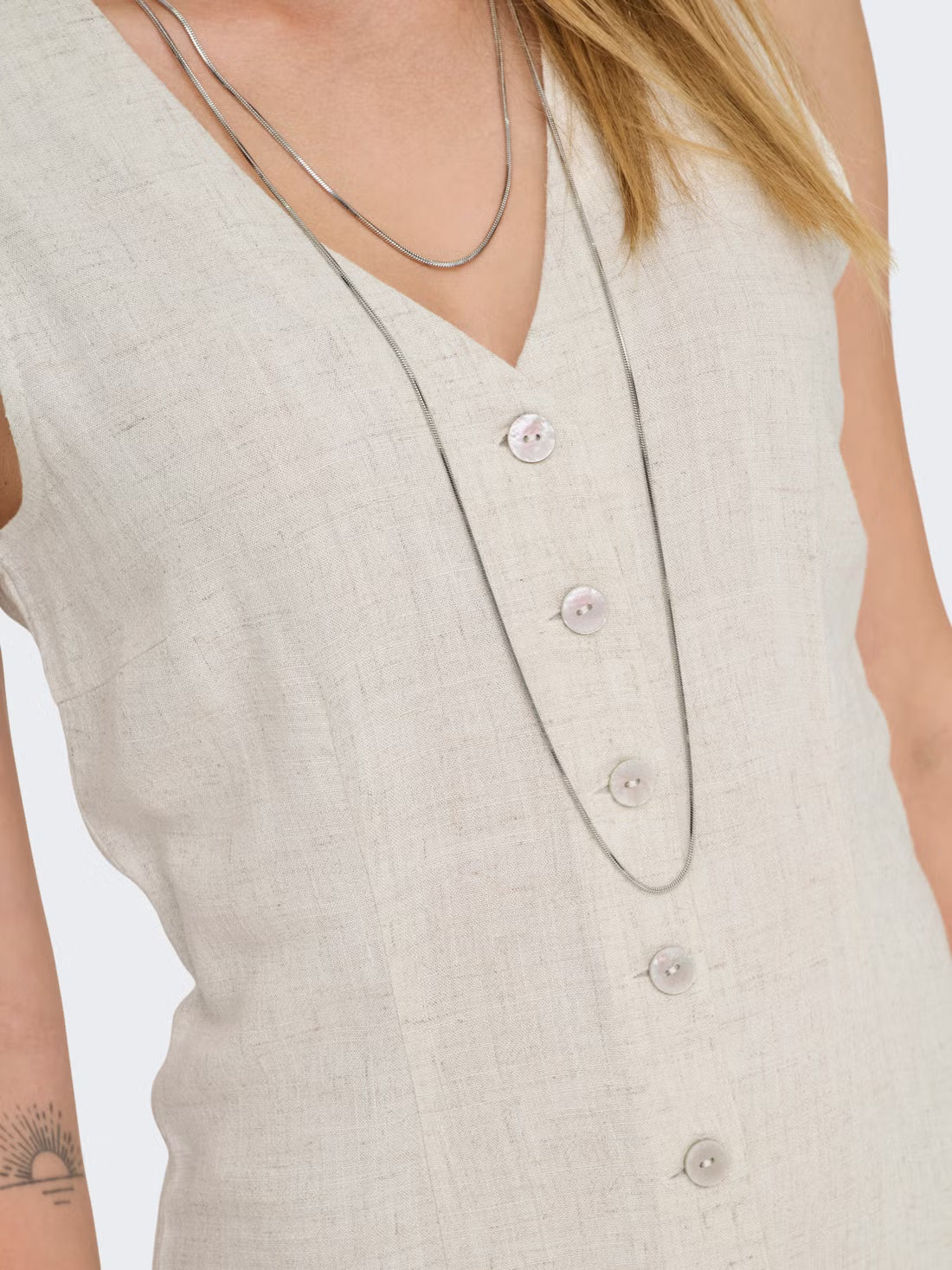 Linen Button Up Dress
