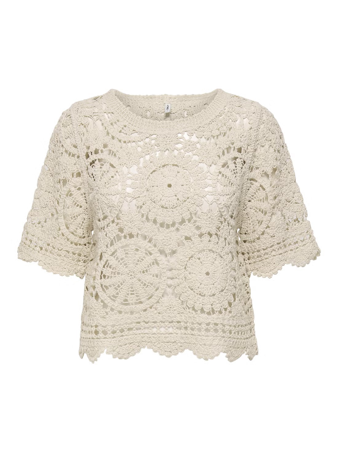 Cotton Crochet Pullover
