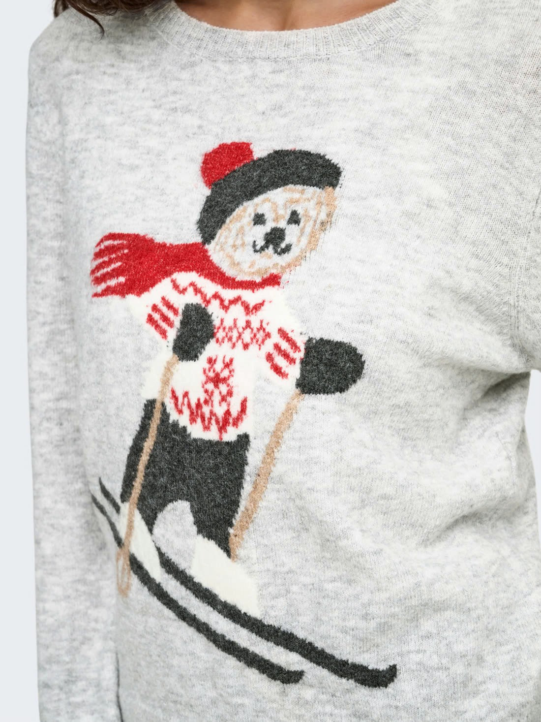 Knit Sweater with Winter Character