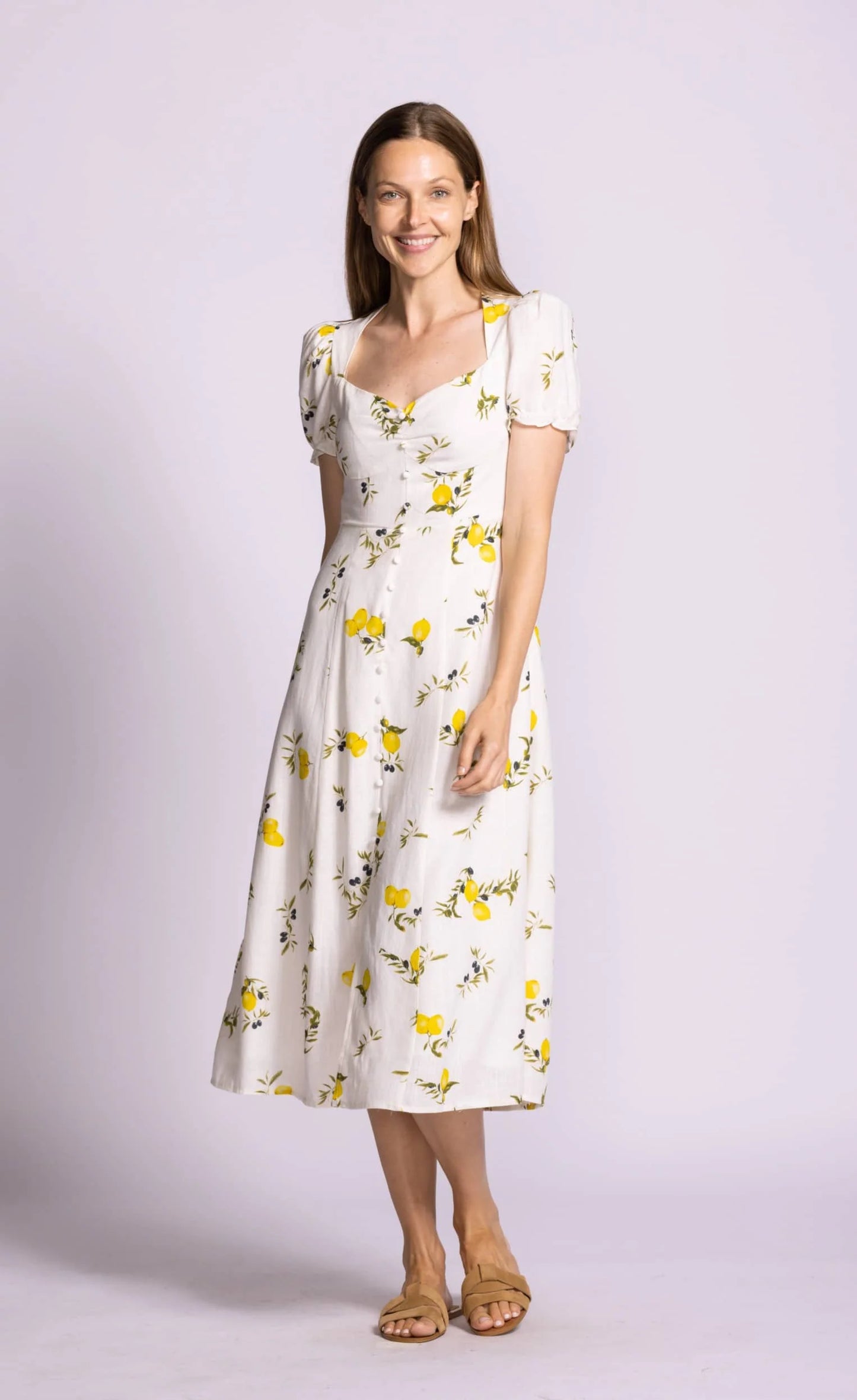 Lemon Print Dress