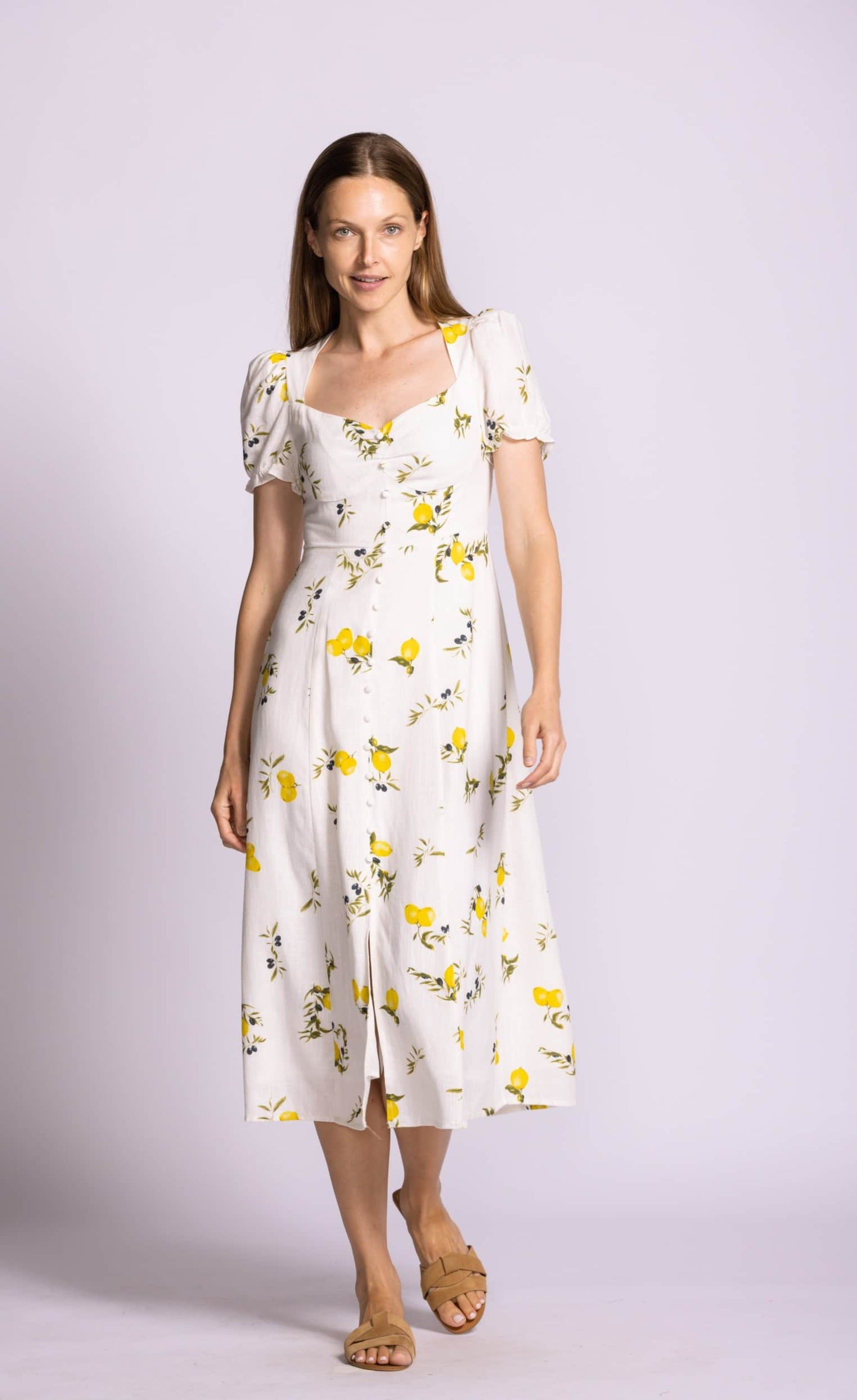 Lemon Print Dress