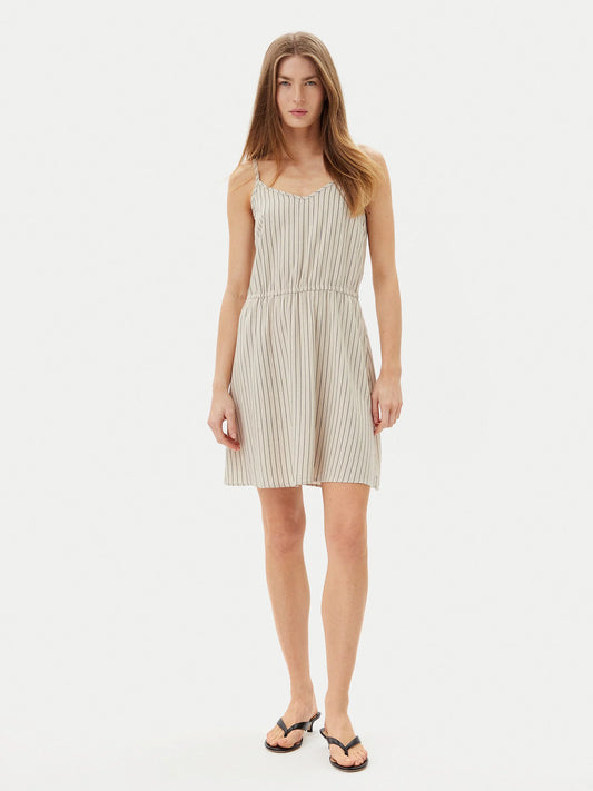 Linen Striped Mini Dress