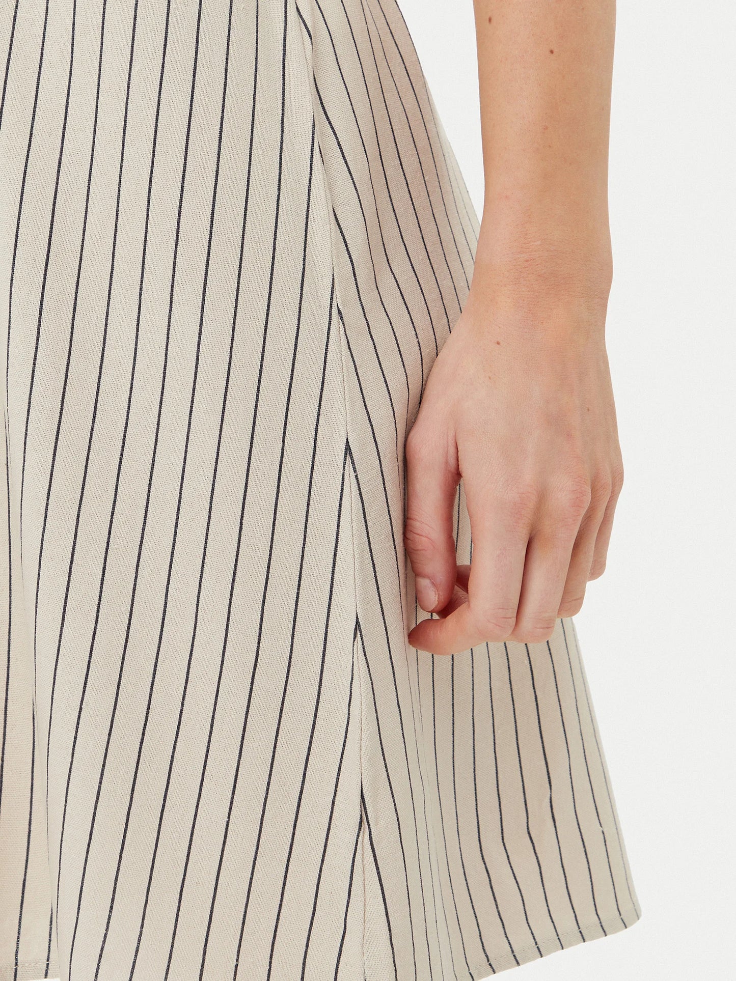 Linen Striped Mini Dress