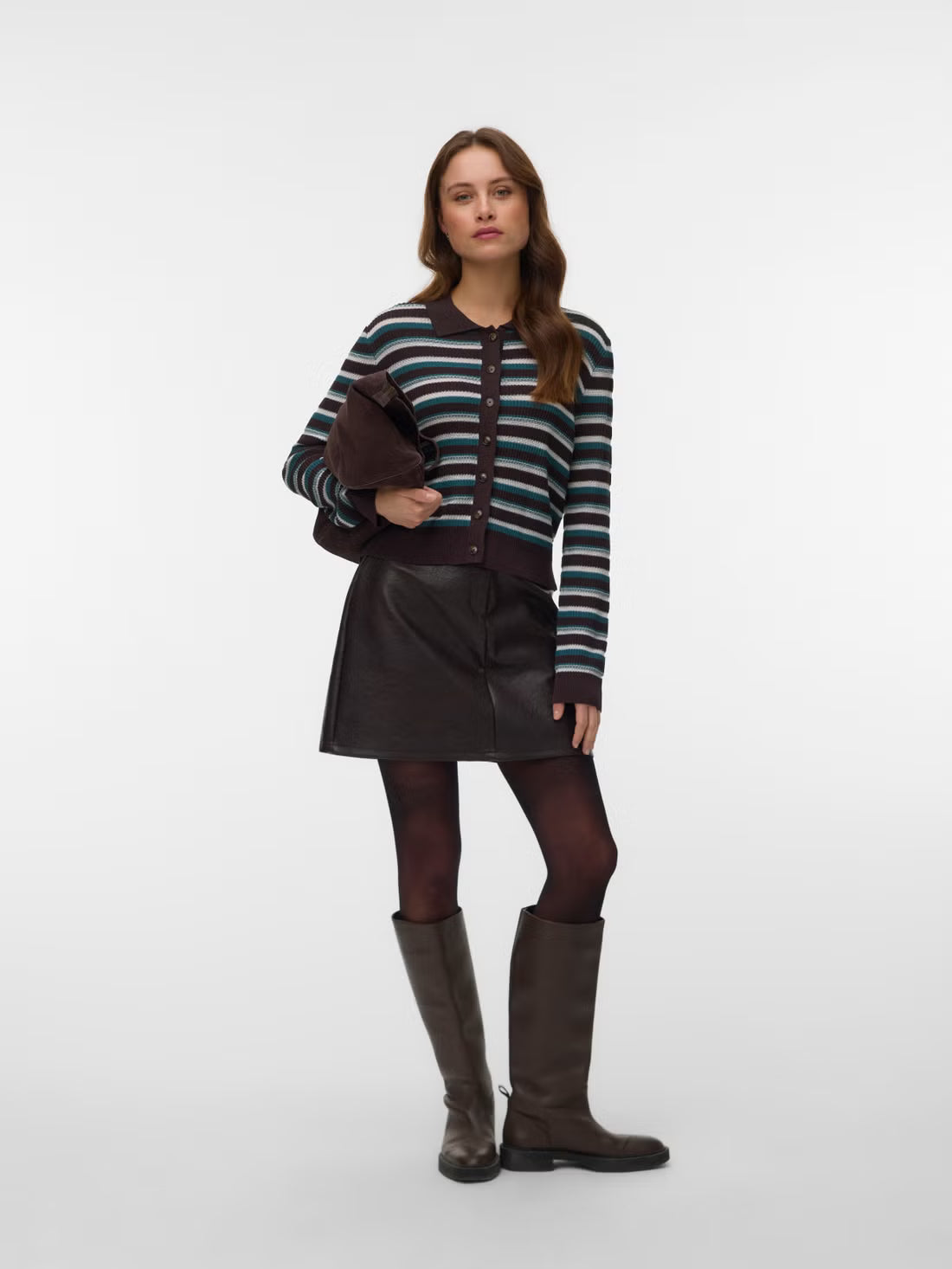 Faux Leather Mini Skirt