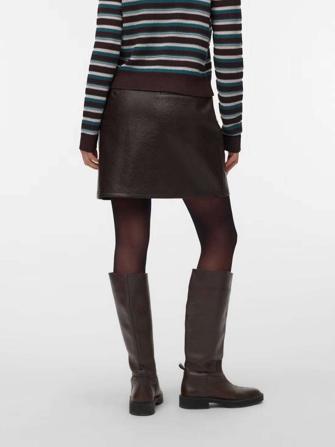 Faux Leather Mini Skirt