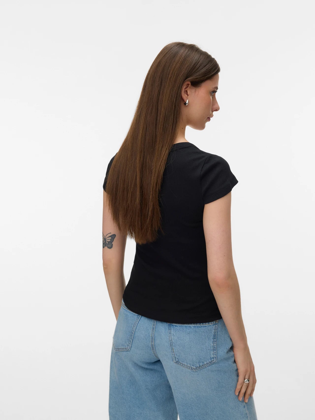 U-neck Organic Cotton Tee