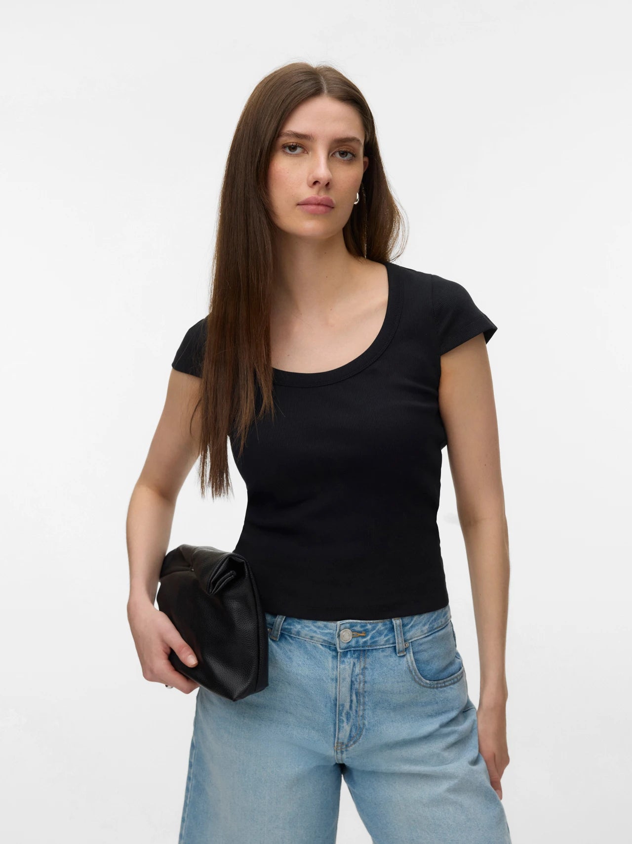 U-neck Organic Cotton Tee