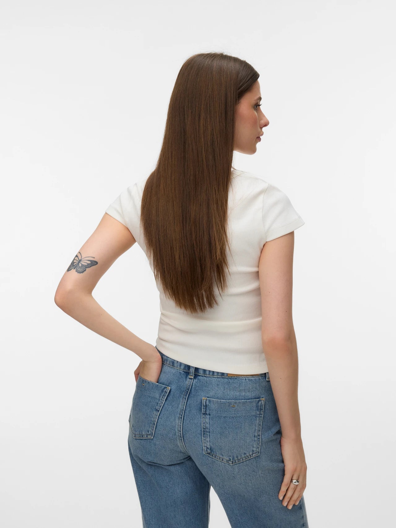 U-neck Organic Cotton Tee
