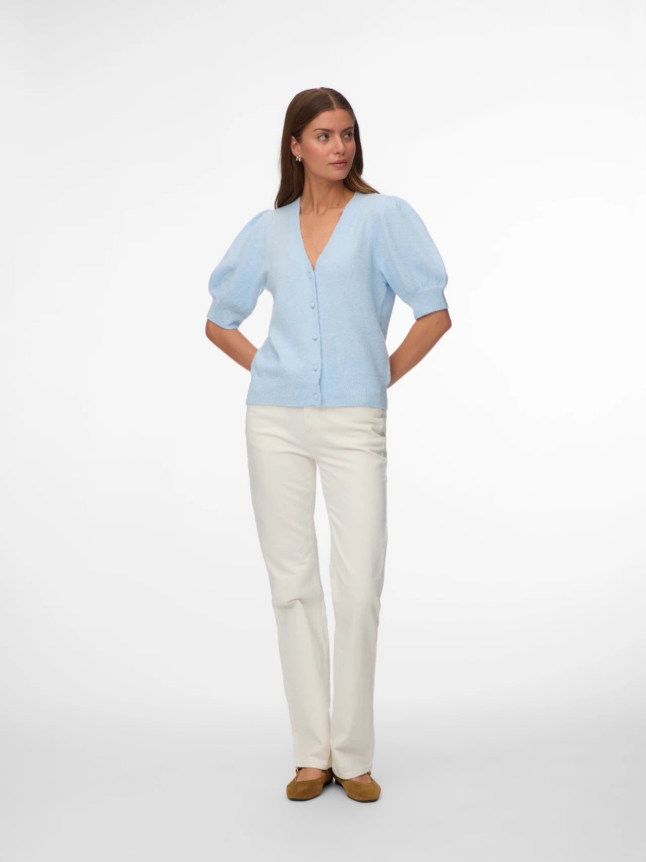 Puff Sleeve Cardigan