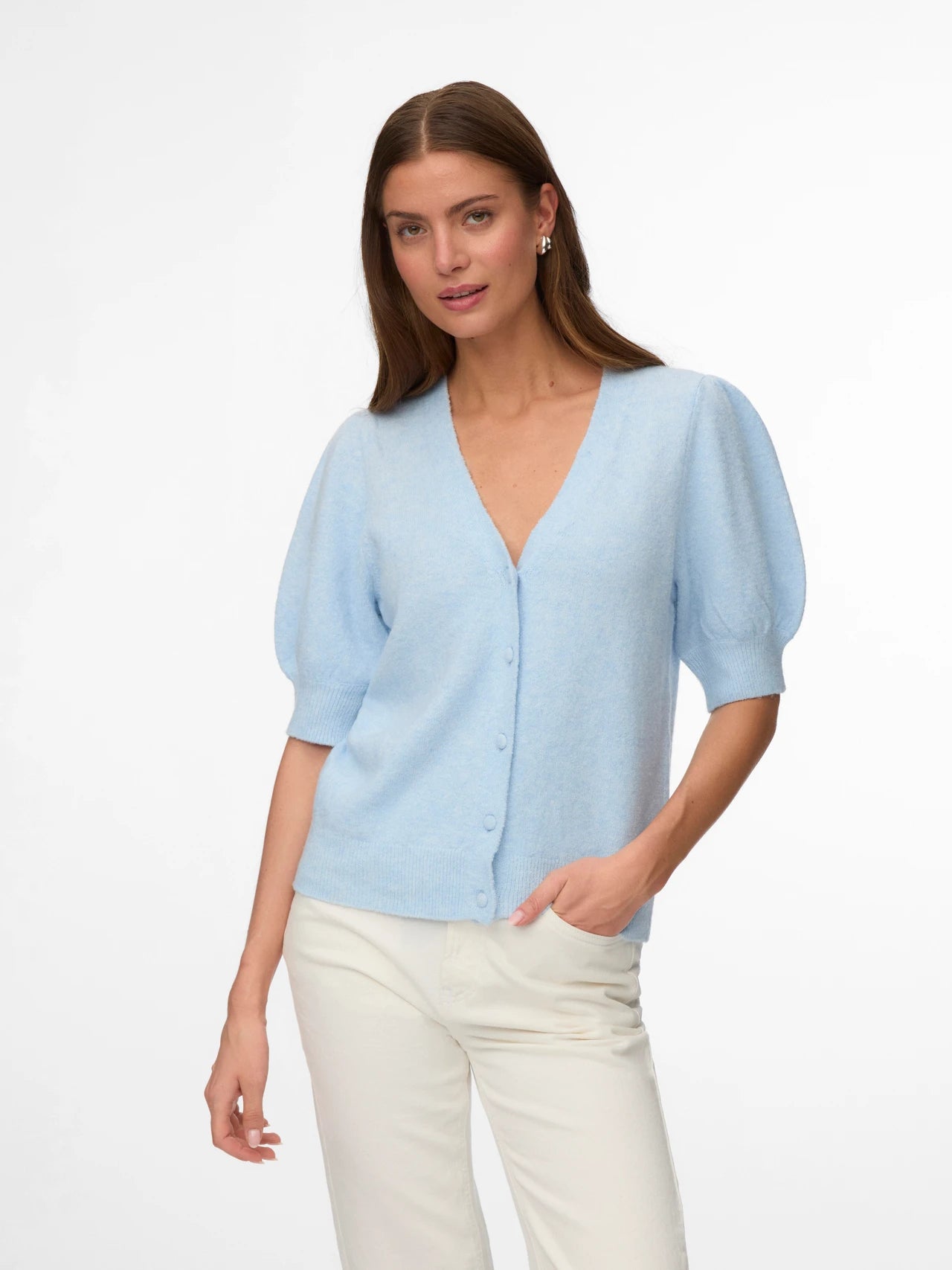 Puff Sleeve Cardigan
