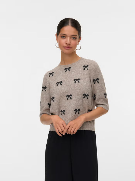 Knit Print Top