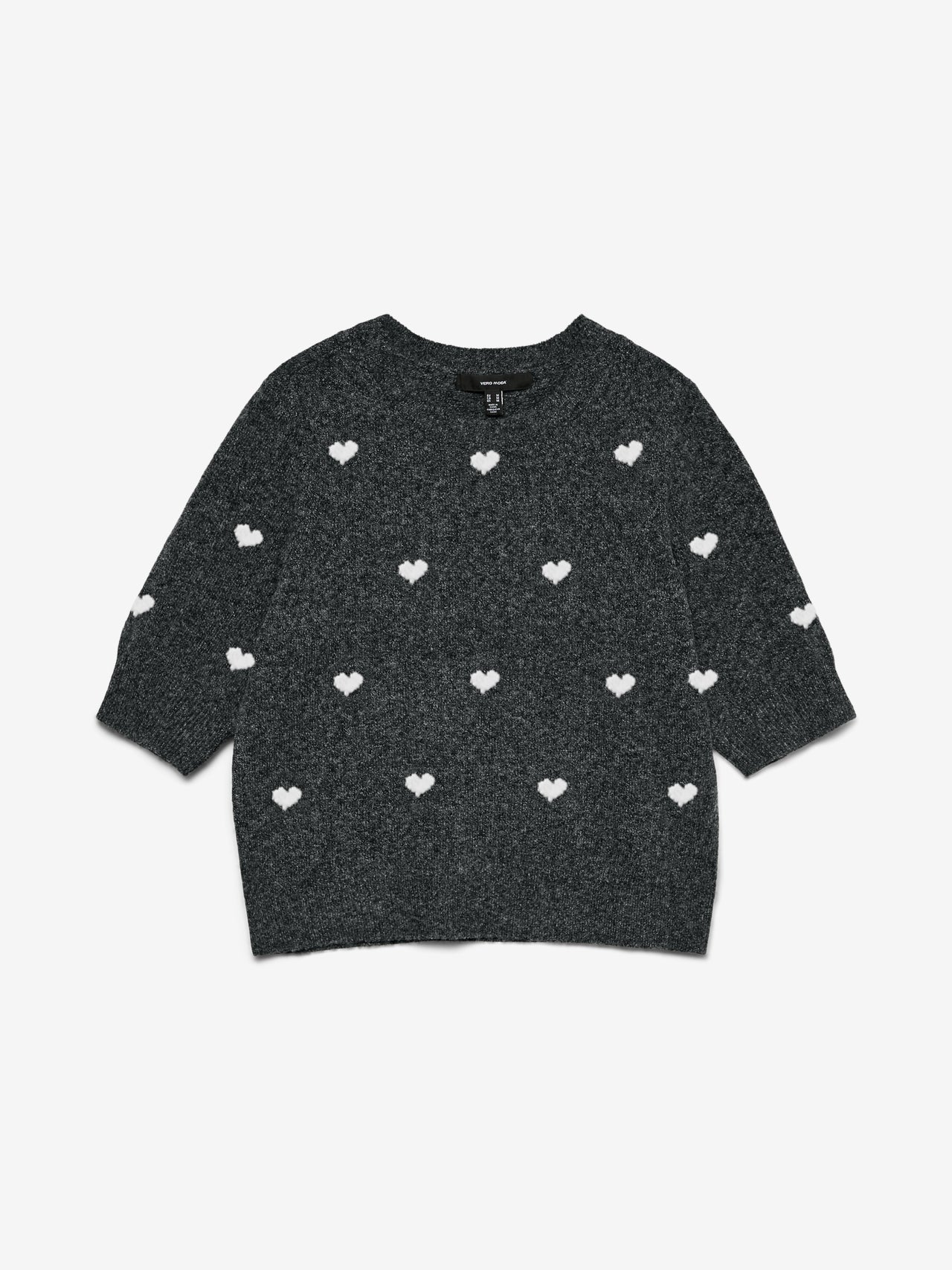 Hearts 2/4 Sleeve Sweater